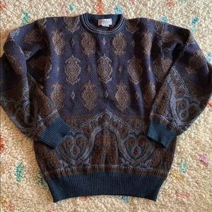 Tricots St. Raphael Wool
Crewneck Sweater Men's Size
Medium Vintage 1990's Blue